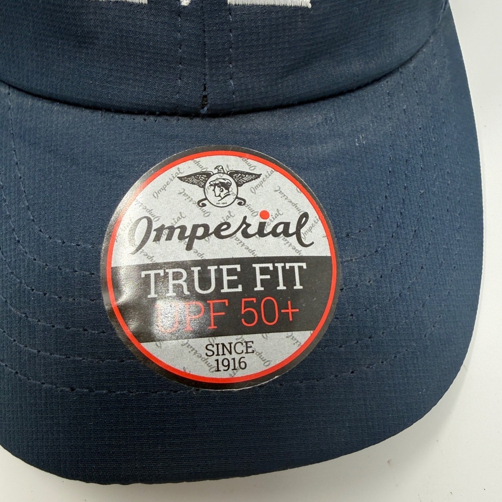 Imperial True Fit Navy Performance Hat Marquis Foundation 20th Annual M Logo - Picture 7 of 10